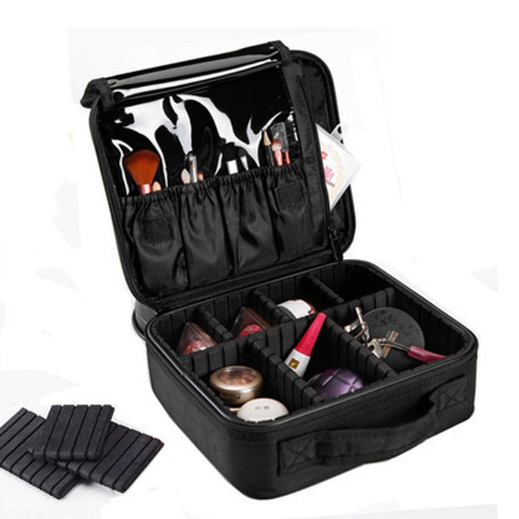 Mallette de train pour sac de maquillage de voyage professionnel 2 couches