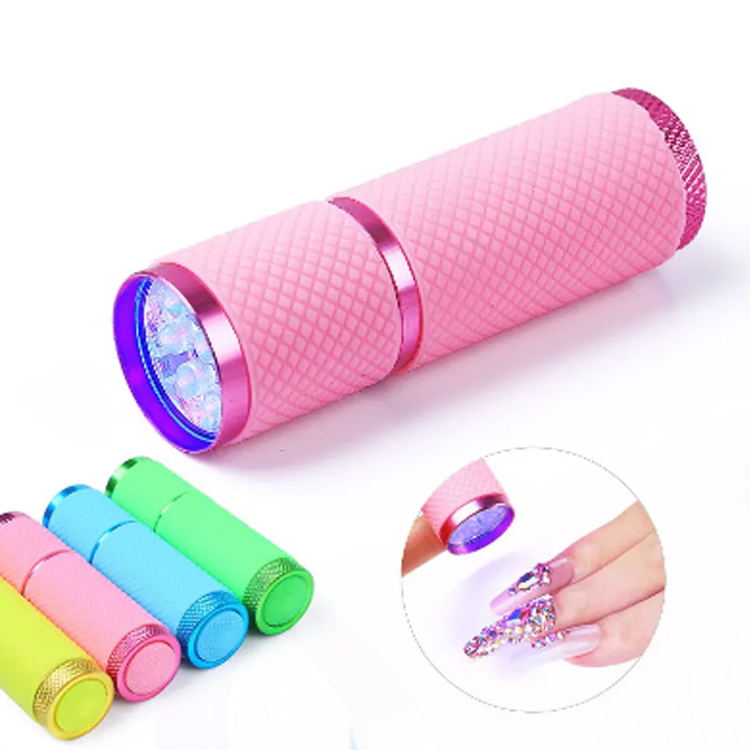 2024 Gel Gel Sèche rapide de la lumière polonaise 9 LED UV Mini lampe à ongles