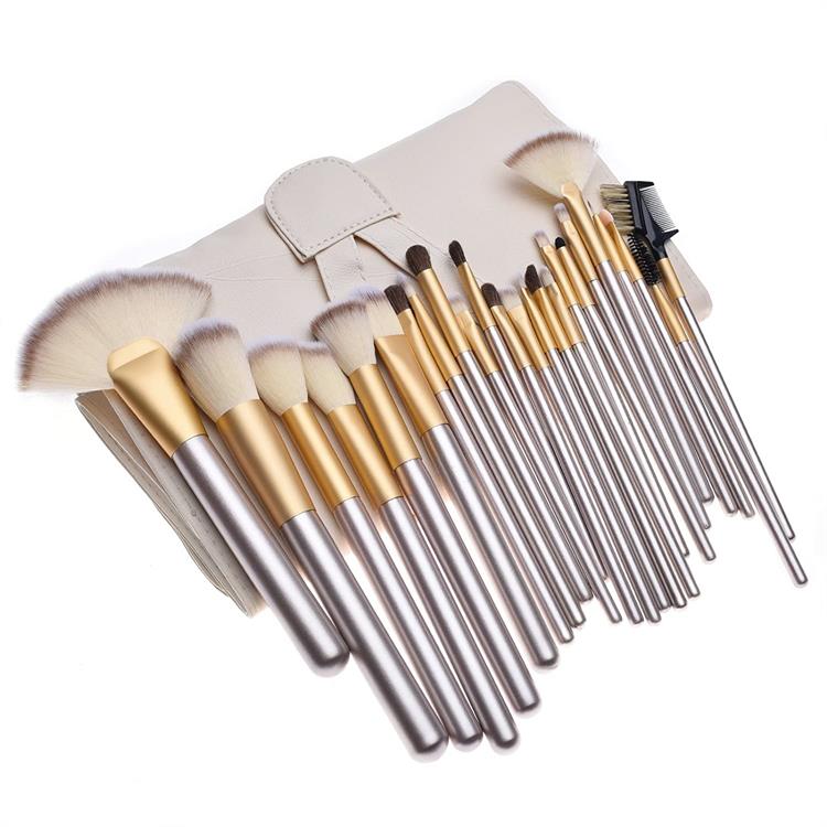 Ensemble de pinceaux de maquillage de luxe personnalisés 24PCS