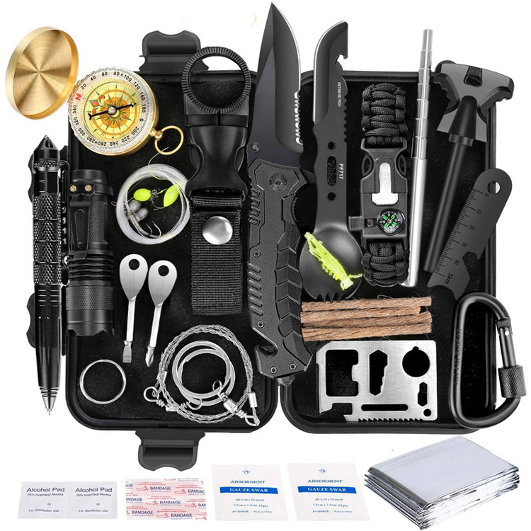 Trousse de premiers soins extérieure 35 en 1 Outil de survie en camping