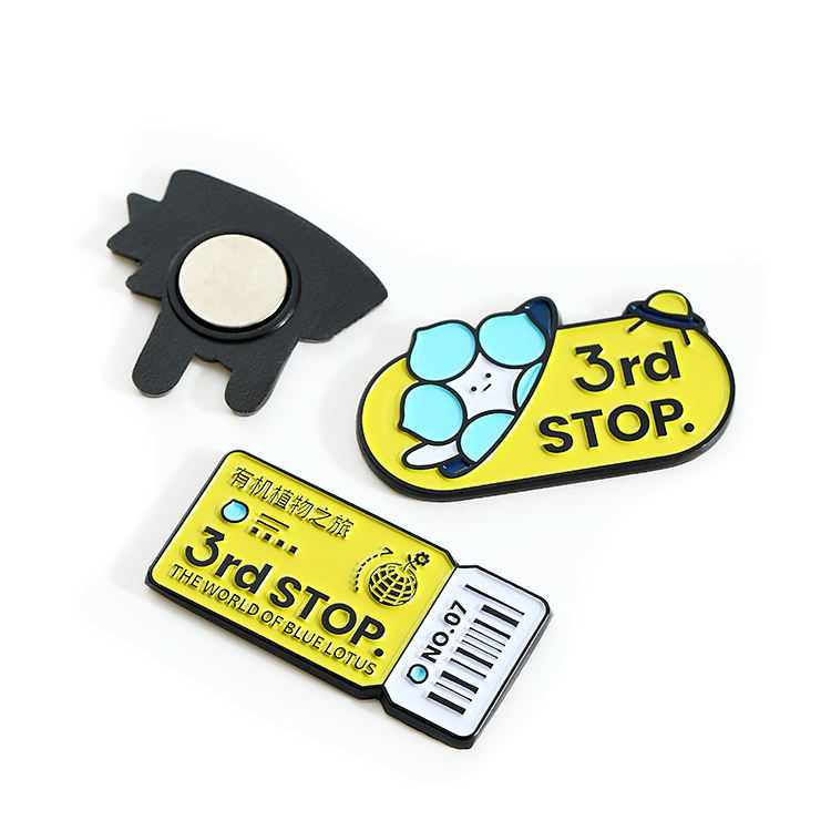 Aimant de réfrigérateur en métal personnalisé en relief, souvenir mignon des États-Unis 3d