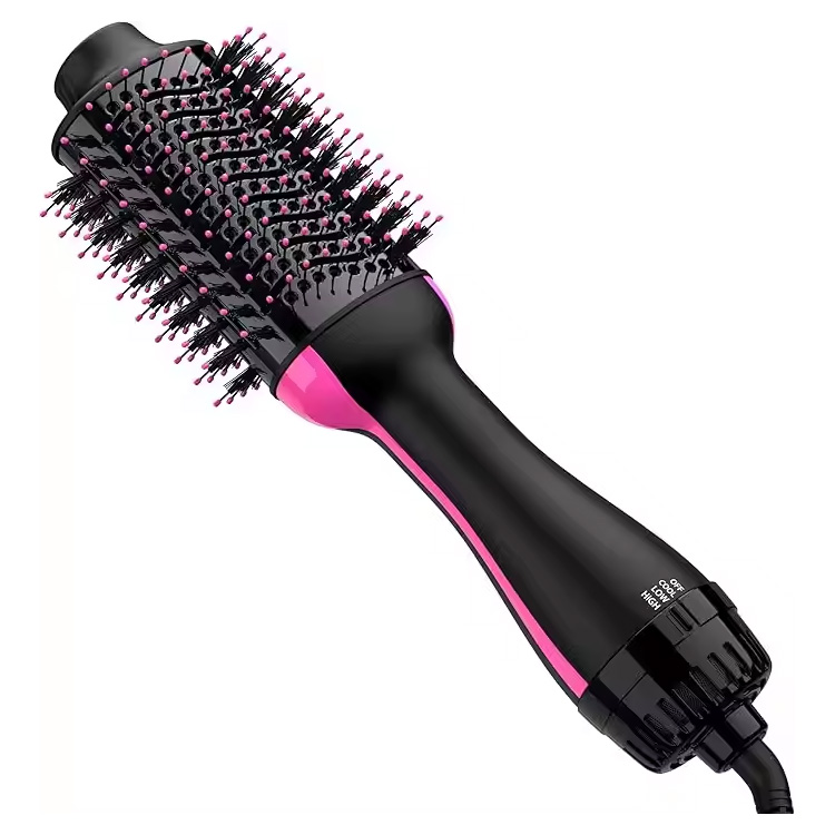 4 en 1 Plaque en céramique Hairyler Electric Sèche à l'air brosse à air chaud