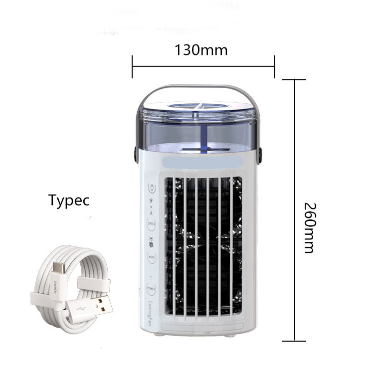 Mini ventilateur de climatisation portable 4 en 1