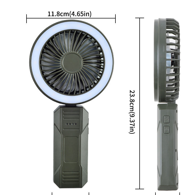 Mini ventilateur de lampe portatif d'extérieur multifonctionnel de 4000 mAh