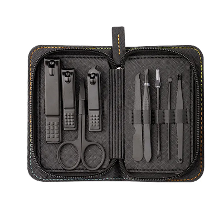 9 PCS Pédicure Ensemble de kit de voyage de soins personnels Kit de manucure