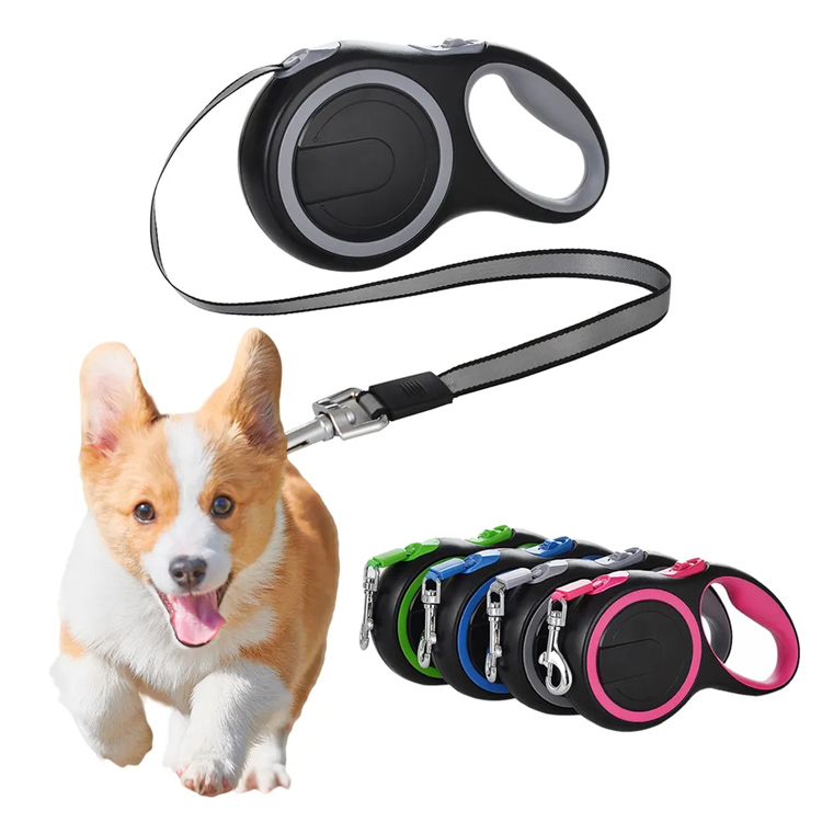 Laisse rétractable pour chien robuste et anti-enchevêtrement
