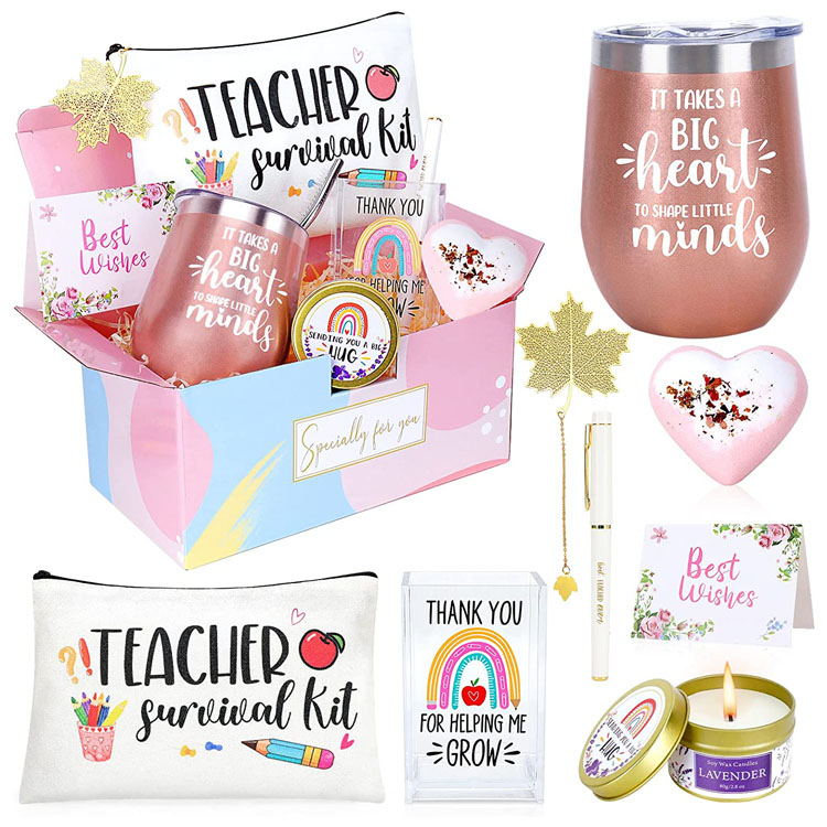 Ensemble-cadeau d'enseignante de Noël pour la rentrée des classes