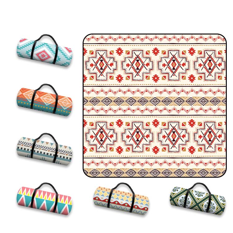 Tapis portatif de plage de sable de camping de voyage extérieur d'ODM de couverture