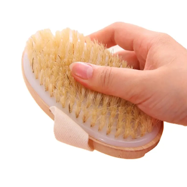 Prix ​​pas cher nouveau concept brosse de corps en bois doux en bois