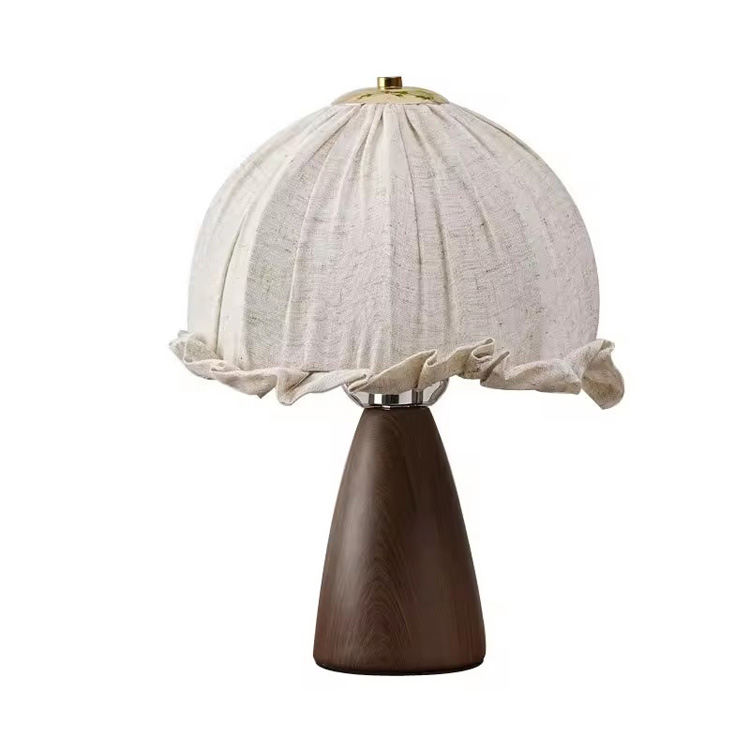 Lampe de table antique en céramique moderne avec abat-jour en lin et tissu classique
