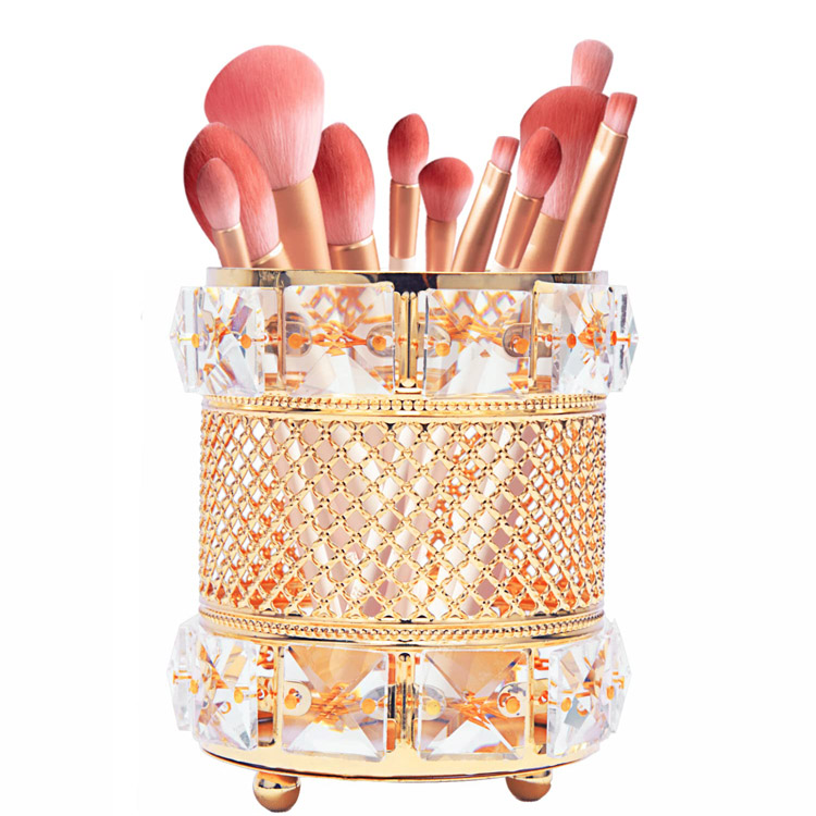 Porte-pinceau de maquillage cosmétique sans défaut en cristal