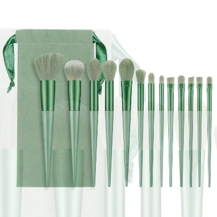 Brosse de maquillage de poudre de base de cheveux synthétiques faite sur commande de 13Pcs