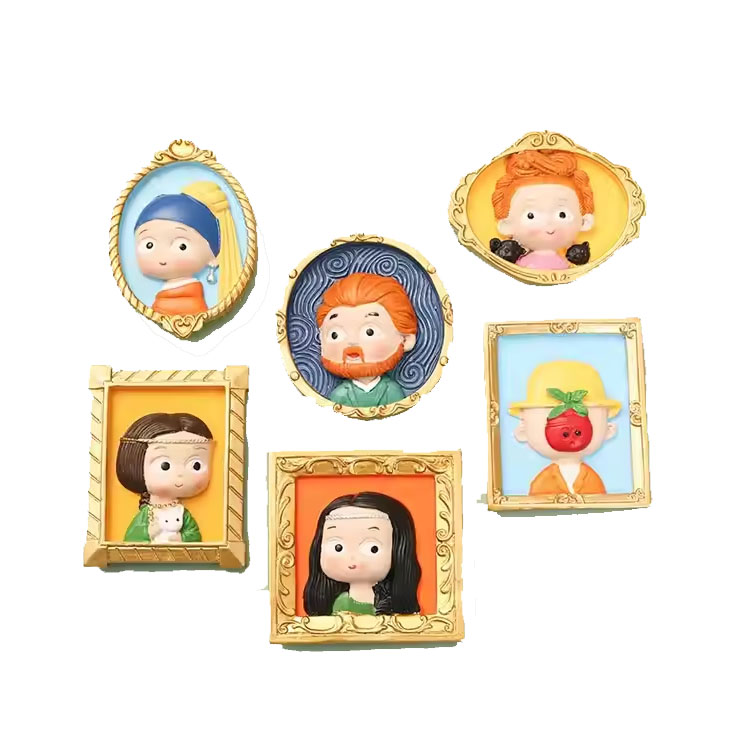 Aimants de réfrigérateur en céramique personnalisés, cadeaux présidentiels mignons