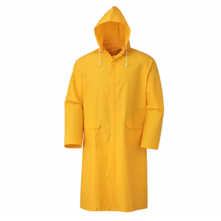 Manteau de pluie à usage lourd PVC PVC Poncho de pluie imperméable