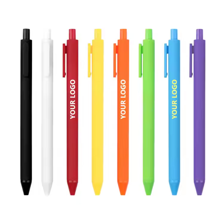 Stylo de logo personnalisé stylo en plastique de presse en plastique