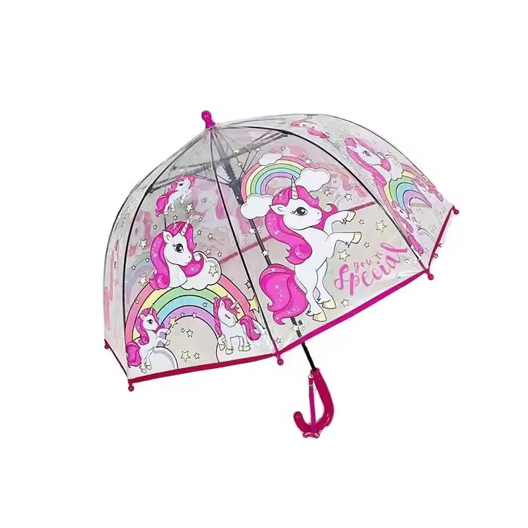 Logo personnalisé enfants parapluie droit imperméable réfléchissant
