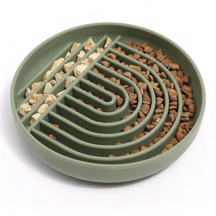 Logo personnalisé Maze Maze Silicone Feeder Dog Dog Pet Bols