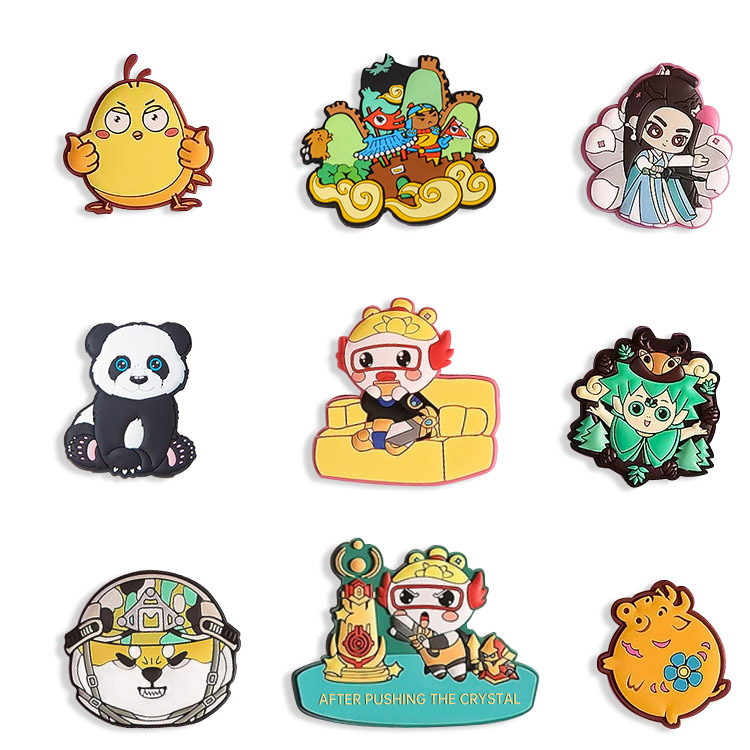 Option de logo personnalisé de décoration disponible Aimants de réfrigérateur en PVC Option de logo personnalisé de décoration disponible Aimants de réfrigérateur en PVC