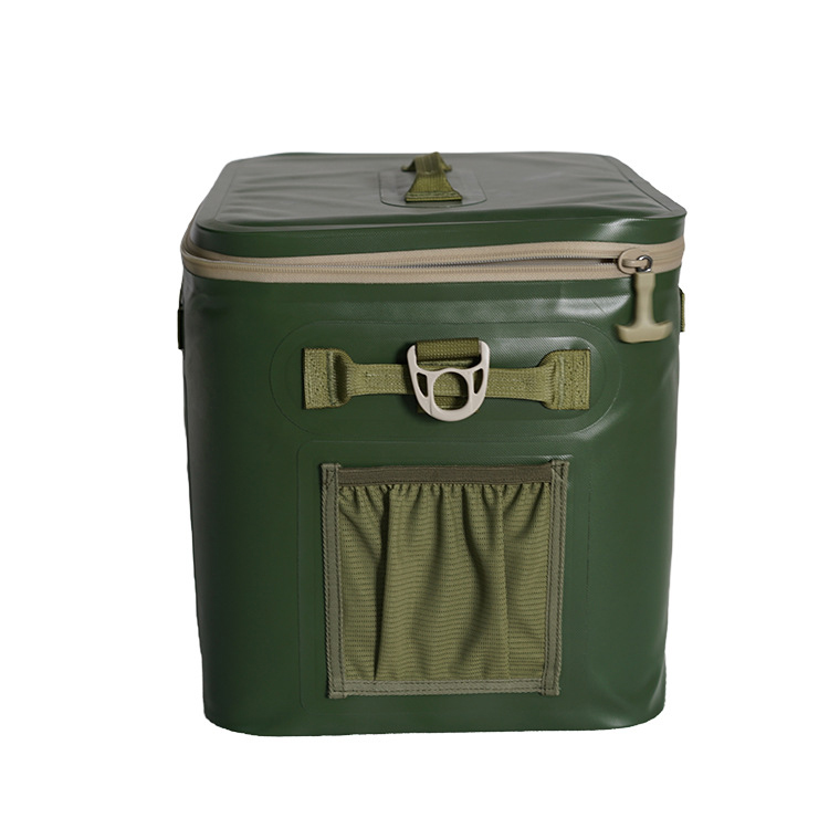 Sac à dos de refroidisseur de glace de luxe vert direct de bonne qualité
