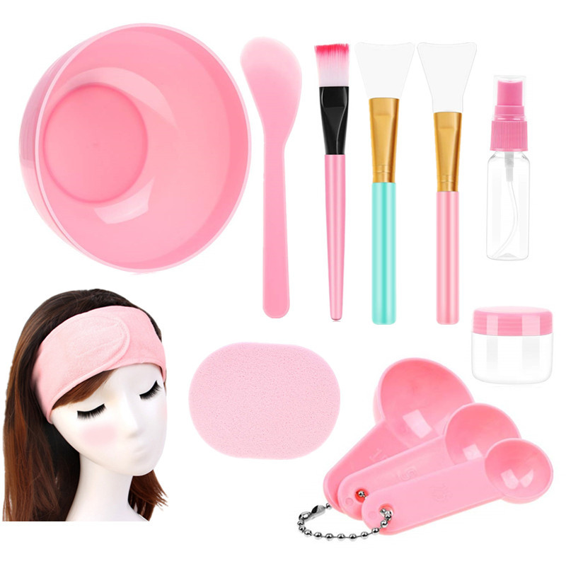 Bricolage soins du visage mélange de masque de mélange bol et ensemble d'outils