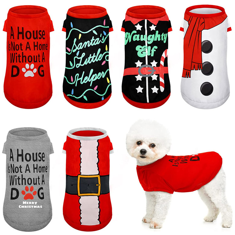 Vente en gros Costume de chiot Vêtements de Noël Vêtements de Noël pour chien