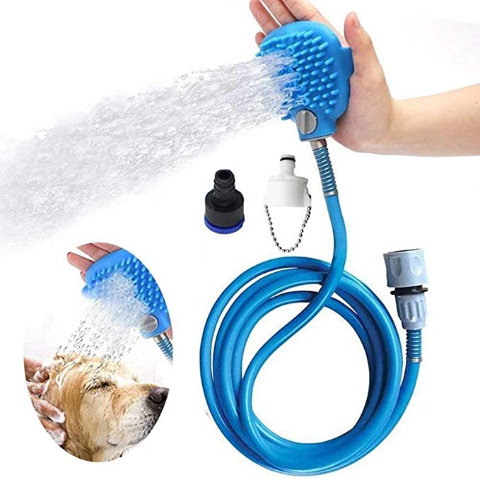 Brosse de lavage facile outil de bain pour animaux de compagnie pulvérisateur de douche pour chien