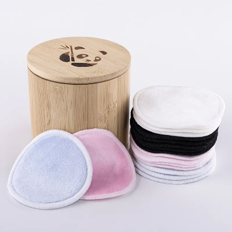 Tampons de déménagement de maquillage réutilisables en bambou respectueux de l'environnement