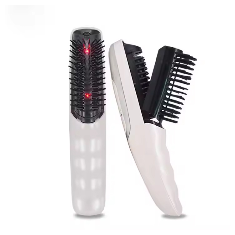 Peigne électrique lisseur chauffage rapide cheveux Styler brosse LED
