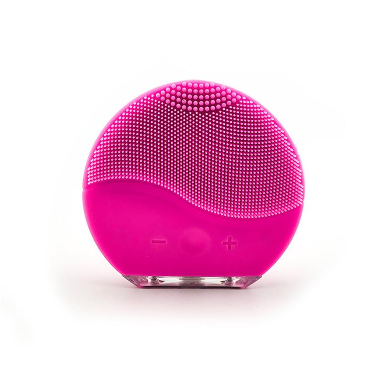 Nettoyant pour le visage en silicone à brosse vibrante électrique