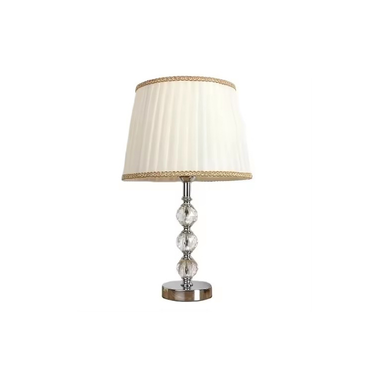 Lampe de table de chambre à coucher menée de luxe en cristal moderne européen