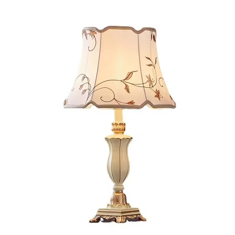 Lampe de table de style européen Lampe de chevet tactile pour chambre à coucher