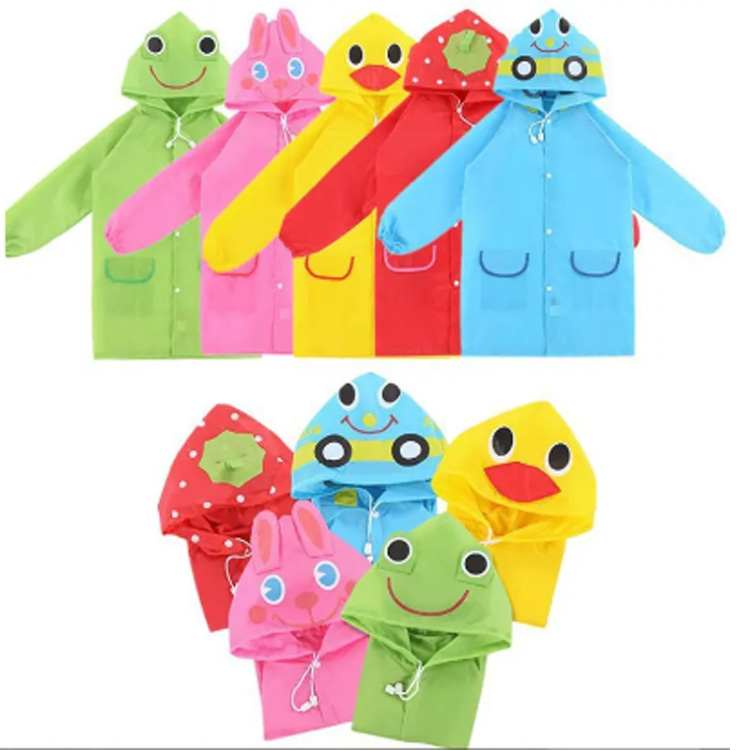 Funky Sparpofroping Cartoon Animal Children's Clothing Raincoat