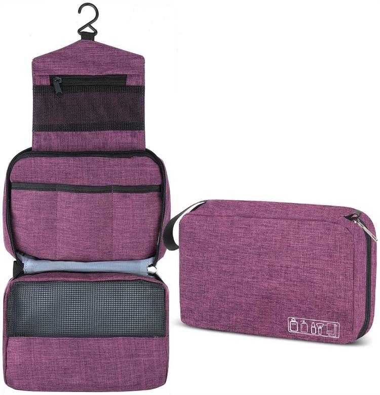 Organisateur de maquillage cosmétique suspendu pour trousse de toilette de voyage