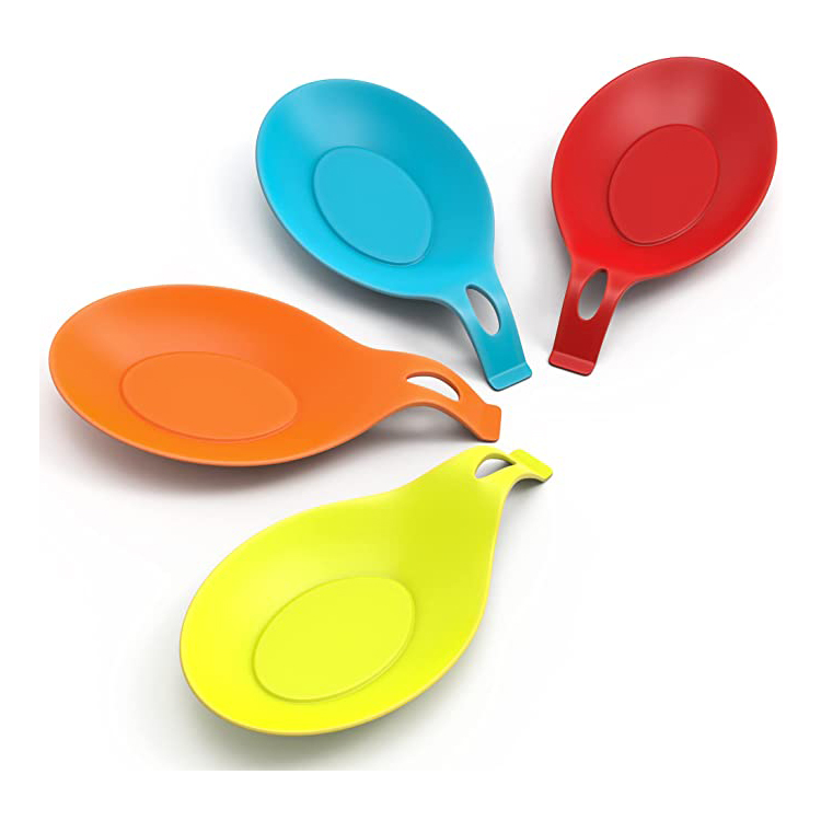 Support de repose-cuillère en silicone pour outil de cuisine résistant à la chaleur