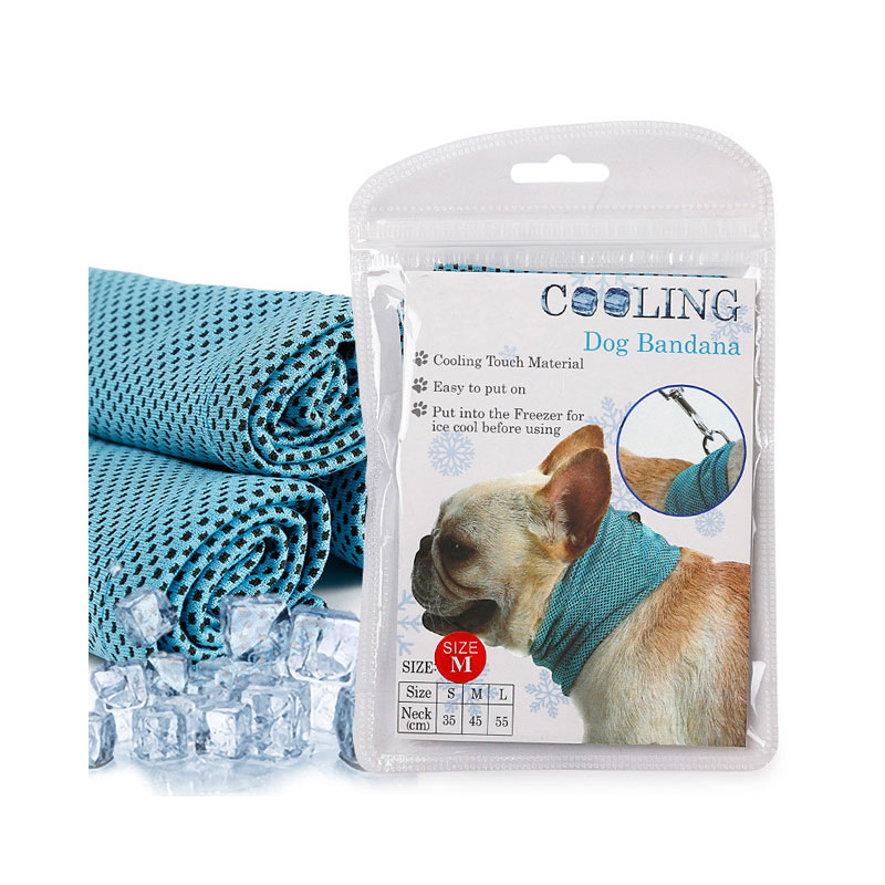 Bandana pour animaux de compagnie à refroidissement instantané pour chien et chat