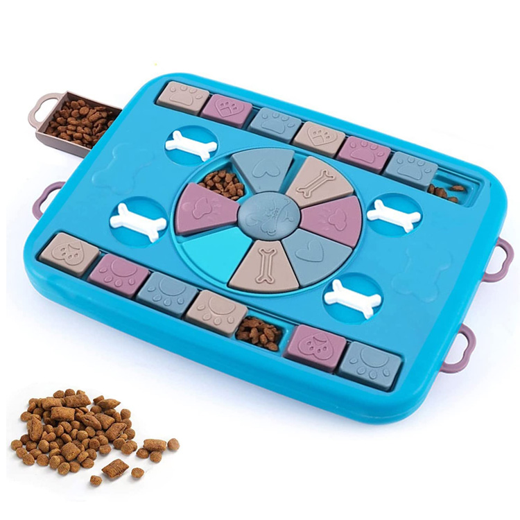 Jouet de puzzle interactif pour chiot à alimentation lente pour chien