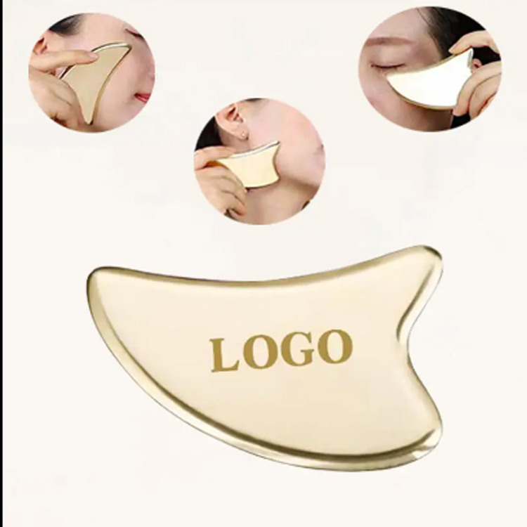 Masseur facial de jade Face massage en forme de coeur gua sha