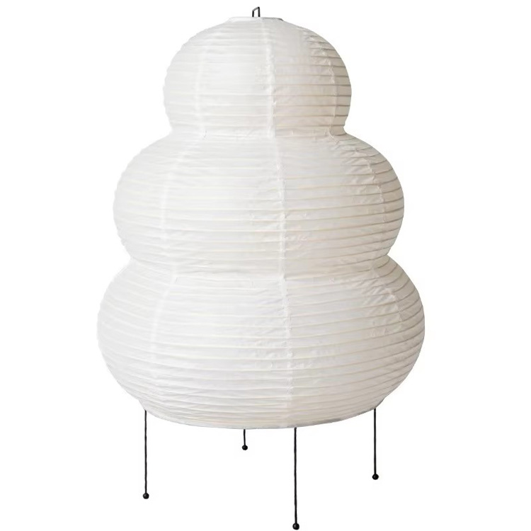 Lampe de table en papier LED d'hôtel de chambre à coucher de salon japonais