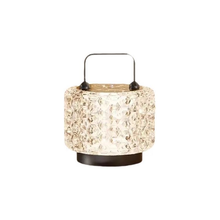 Lampe de table en verre décorative pour enfants, lumière de Table à gradation Led