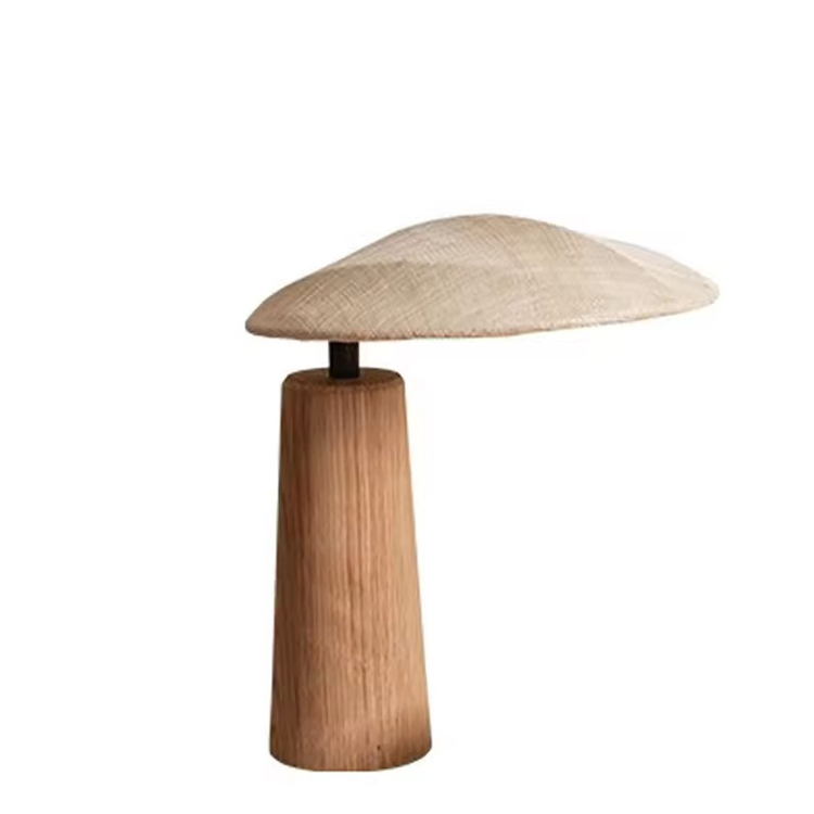 Lampe de table d'art moderne en bois créatif de décoration d'hôtel de luxe