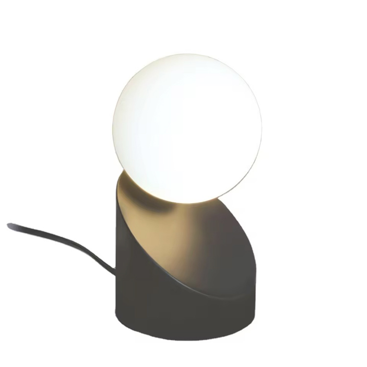 Lampe de table de luxe rechargeable par USB en or pour décoration d'hôtel et de maison