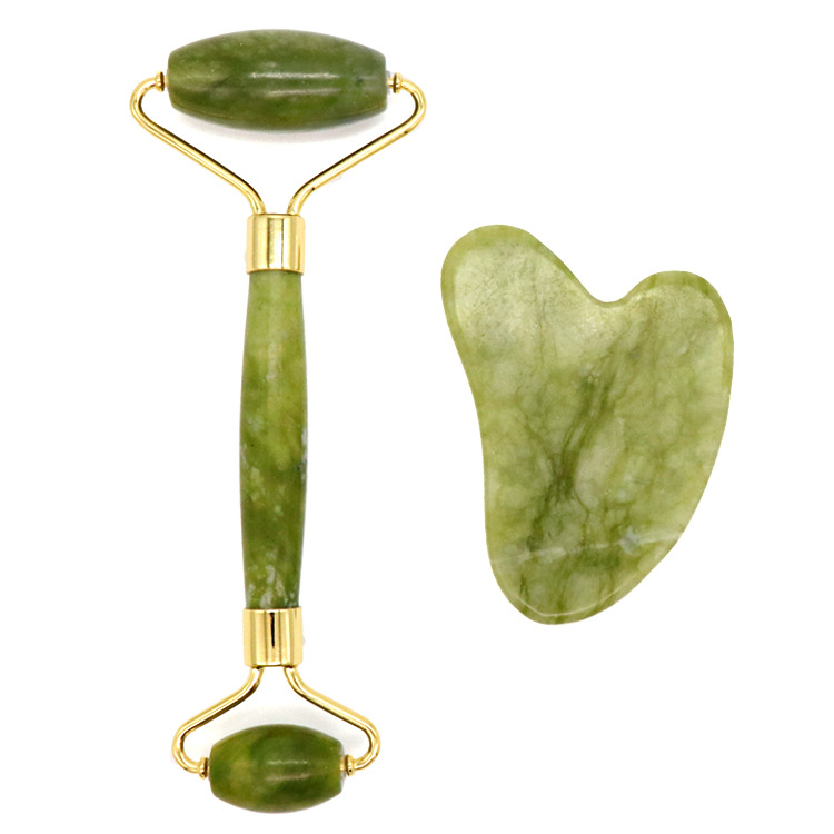 Massage Jade Roller Gua Sha Set pour le visage