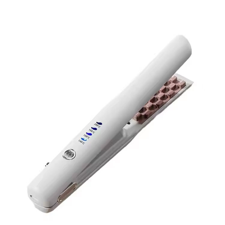Mini les cheveux rechargeables sans fil lisser et boucler le fer