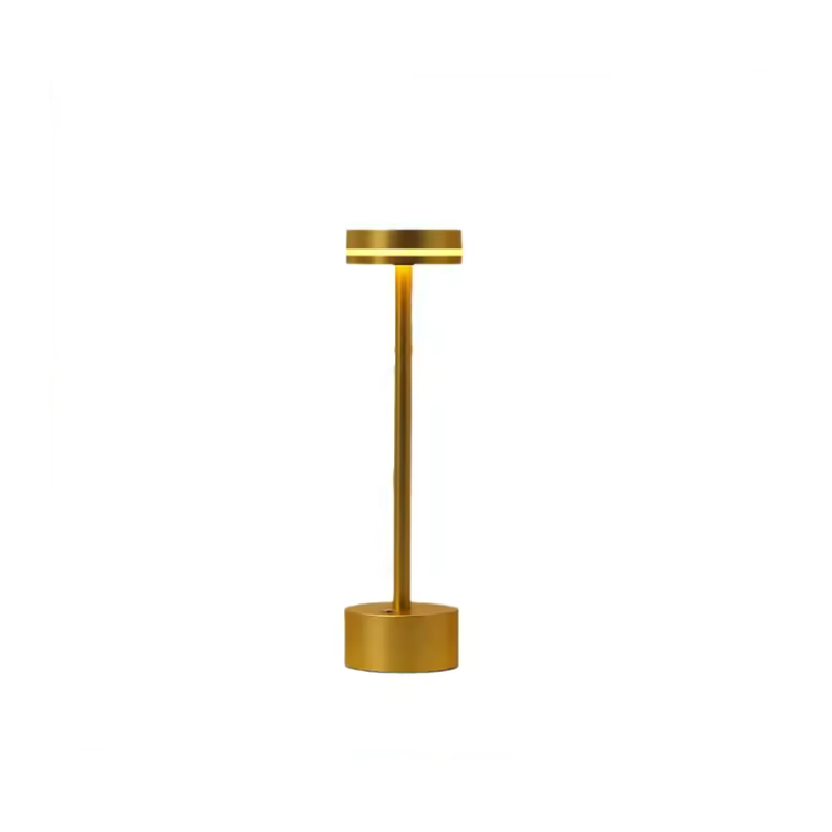 Lampe de table portable de chevet en aluminium tactile LED moderne
