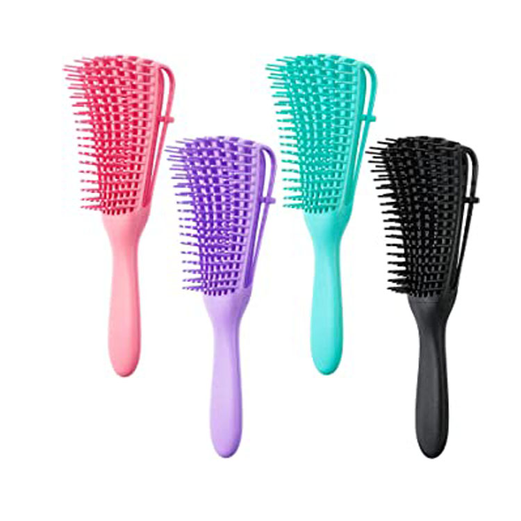 Pinceau Démêlant Naturel Pieuvre Démêlant Cheveux Bouclés