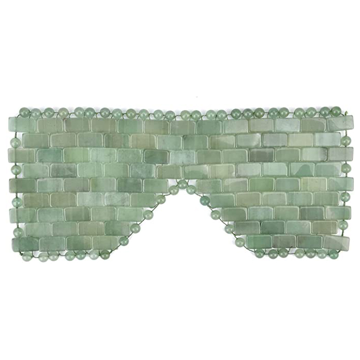 Masque pour les yeux en jade pour le soulagement du sommeil en pierre naturelle