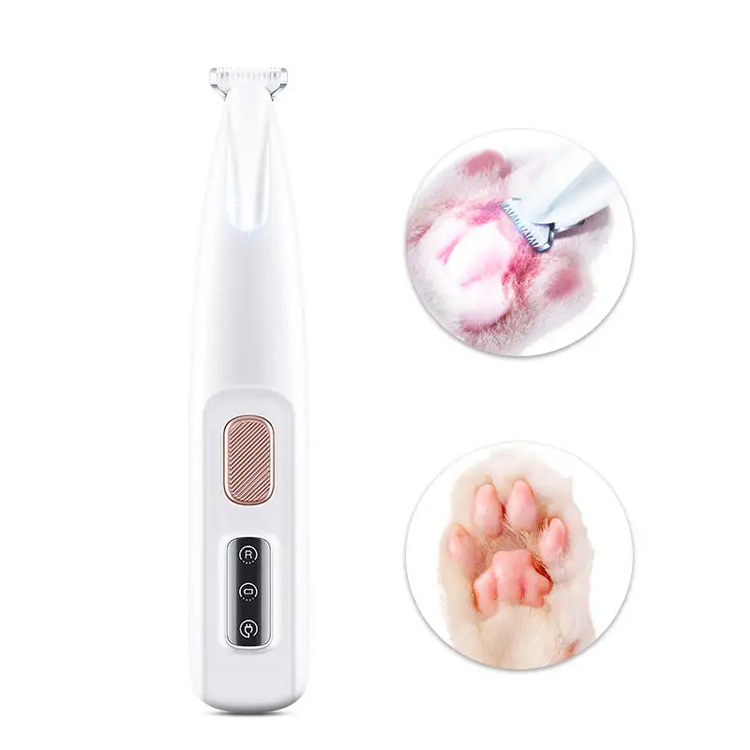 Nouveau animal de compagnie imperméable Light Dog Paws Hair Cat Hair Clipper