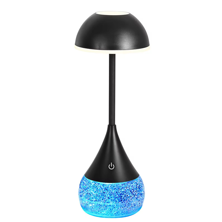 Lampe de bureau liquide de couleur à variateur tactile moderne de conception nouvellement conçue