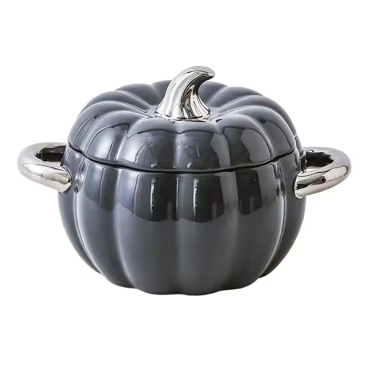 Bols de citrouilles blanches en céramique de forme nouvellement développée