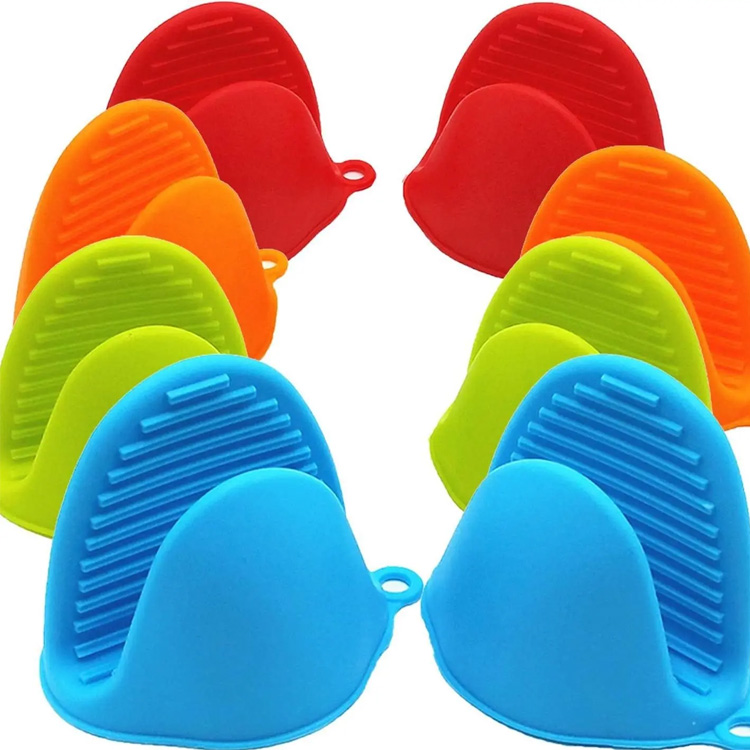Gants de cuisine en silicone à four à micro-ondes sans fer gants